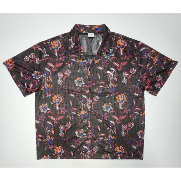 Puma FloralsMen's Graphic Button Up Shirt - Picture 2 of 6